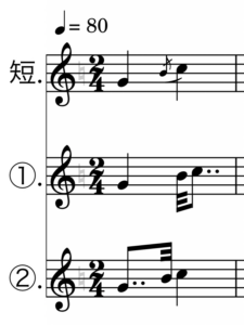 総省音（短前打音）