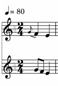 装飾音（長前打音）